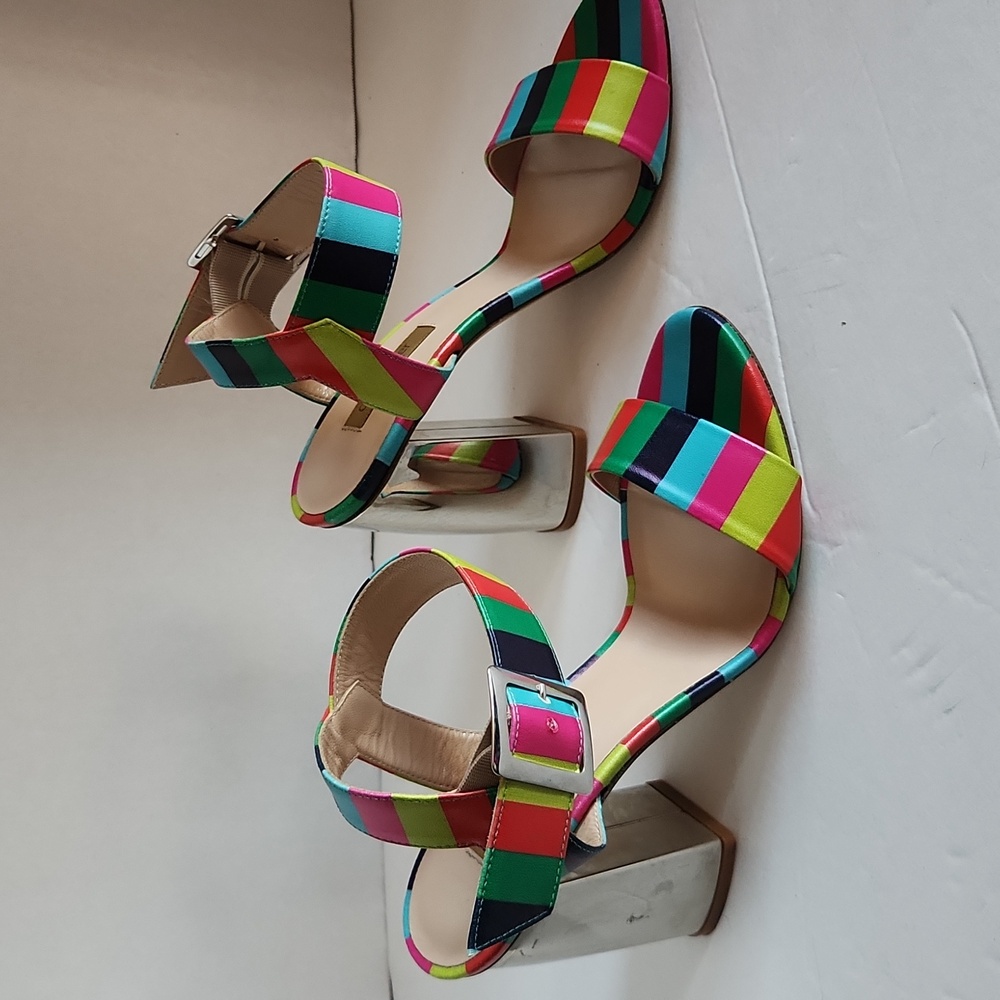 Dee Keller Laura Lauren Rainbow Sandal Heel, Sz 8 - Picture 4 of 7
